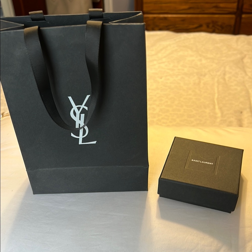 Saint Laurent Black Gift Bag and Box